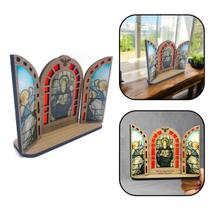 Capela Vitral São Bento Marfim Com Porta