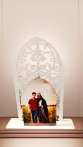 Capelinha Carlo Acutis e Maria 19cm em mdf Artesanal Capelinha Carlo Acutis e Maria 19cm em mdf Artesanal