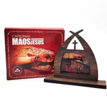 Capelinha das mãos ensanguentadas de jesus 11 cm Capelinha das mãos ensanguentadas de jesus 11 cm