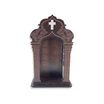 Capelinha ORATÓRIO TABACO 23,5 PARA IMAGEM santa DE 15CM Capelinha ORATÓRIO TABACO 23,5 PARA IMAGEM santa DE 15CM