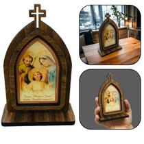 Capelinha Sagrada Família com Oração 15 cm - FORNECEDOR 2
