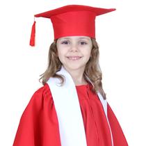 Capelo Formatura Infantil Vermelho Capelo Formatura Infantil Vermelho