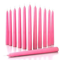 Caper Candles CANDWAX, 20 cm, rosa, conjunto de 12, sem gotejamento, queima longa Caper Candles CANDWAX, 20 cm, rosa, conjunto de 12, sem gotejamento, queima longa