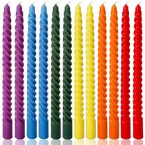 Caper Candles Six Ladybro Rainbow Spiral, 10 cm, pacote com 12 Caper Candles Six Ladybro Rainbow Spiral, 10 cm, pacote com 12