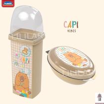 Capi Vibes Kit 2 peças Porta Escova Multiuso e Saboneteira Capivara Fofa Capi Vibes Kit 2 peças Porta Escova Multiuso e Saboneteira Capivara Fofa