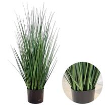 Capim Artificial Com Vaso Buquê Grande Realista Folhagem Capim Artificial Com Vaso Buquê Grande Realista Folhagem