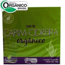 CAPIM CIDREIRA Chá orgâncio 10 sachês Natural Campo Verde