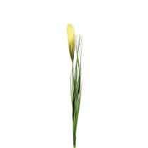 Capim com Pluma Verde Creme Planta Artificial Arranjo Florarte 85cm 1un