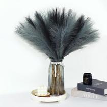 Capim-dos-pampas artificiais MUUNC 60 unidades em cinza claro e cinza escuro