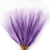 Capim-dos-pampas artificiais, pequenos, 30 unidades, 43 cm, roxo Capim-dos-pampas artificiais, pequenos, 30 unidades, 43 cm, roxo