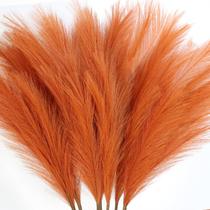Capim-dos-pampas artificiais ZIFTY Orange Boho Decor, 7 unidades, 96 cm