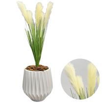 Capim Dos Pampas Artificial Pluma Grande Vaso Planta Arranjo