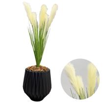 Capim Dos Pampas Artificial Pluma Grande Vaso Planta Arranjo