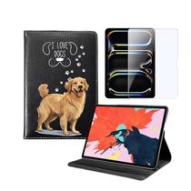 Capinha 360º Capa Giratória para Ipad 11 Pro Personalizada + Pelicula Proteção de Vidro