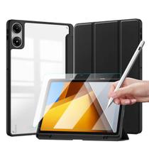 Capinha Acrílico Para Xiaomi Poco Pad 12.1 + Vidro + Stylus