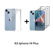 Capinha Anti Impacto + 3UN Películas 3D De Vidro Iphone 14 PLUS Capinha Anti Impacto + 3UN Películas 3D De Vidro Iphone 14 PLUS