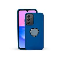 Capinha Anti-impacto Coraçao Vidro Compatível com Samsung A15 4g 5g Cor:Azul egeu