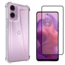 Capinha Anti Shock + Pelicula de Vidro 3D Para Motorola G24