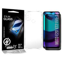 Capinha Anti-shock + Película Privacidade P/ Moto E20 XT2155 6.5 - Cell In Power25