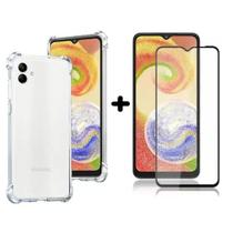 Capinha Anti Shock Transparente + Películade vidro 3D para Samsung Galaxy A04E - LXL