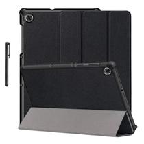 Capinha antichoque + caneta touch para Lenovi Tab K10 10,1" Cor selecionada:Preto