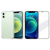 Capinha Antichoque + Película Vidro 3D Para Iphone 12 Mini Capinha Antichoque + Película Vidro 3D Para Iphone 12 Mini