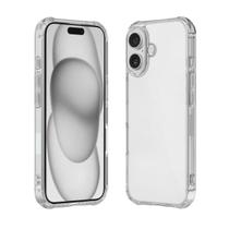 Capinha Antichoque Silicone Transparente Compatível com Iphone 16 Plus