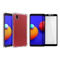 Capinha Antichoque + Vidro 3D Para Samsung Galaxy A01 Core