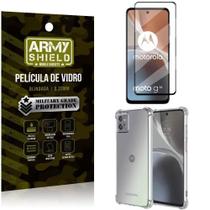 Capinha Antishock + Película De Vidro 3D Moto G32 - Army