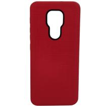 Capinha Armadura Para Moto G9 Normal - Vermelha - Capa Case Ultra Resistente