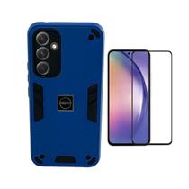 Capinha Armadura + Película Frontal Vidro 3D Full Cover Para Celular Samsung A54 5g