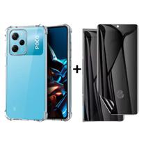 Capinha Capa Anti Impacto Compatível Para Xiaomi MI Poco X5 Pro + Película Hidrogel Privacidade