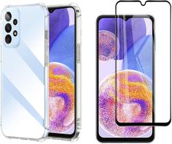 Capinha Capa Anti Queda P/ Galaxy A23 + Pelicula Vidro 3d