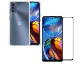 Capinha Capa Anti Queda P/ Moto E32 + Pelicula Vidro 3d