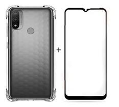 Capinha Capa Anti Queda Para Moto E20 + Película 3d Premium