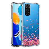 Capinha Capa Anti Quedas Corações Compatível com Xiaomi Redmi Note 11 11S - Coronitas