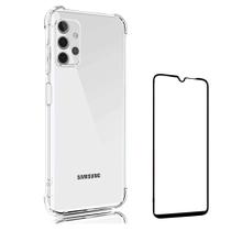 Capinha Capa Anti Quedas Galaxy A32 4G + Película 3D Vidro Temperado - Coronitas Acessorios