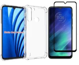 Capinha Capa Anti Shock Motorola One Fusion + Película 3D de Vidro