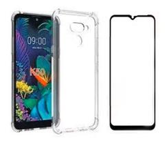 Capinha Capa Anti Shock + Película Vidro Para 3D LG K50 Capinha Capa Anti Shock + Película Vidro Para 3D LG K50