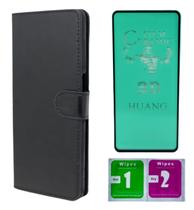 Capinha Capa Carteira + Pelicula Ceramica Para Galaxy M55