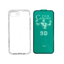 Capinha Capa Case Anti Impacto e Pelicula de Ceramica 9d Compativel com iPhone 16e Capinha Capa Case Anti Impacto e Pelicula de Ceramica 9d Compativel com iPhone 16e