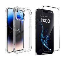 Capinha Capa Case Anti Impacto + Película Vidro 3d Compativel com iPhone 16 Pro Max