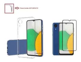 Capinha capa case premium anti impacto + pelicula de vidro temperado 3D Samsung Galaxy A03 CORE -Phone Palace