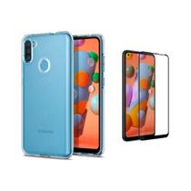 Capinha Capa Fina + Película de Vidro 9D para Galaxy A11 M11
