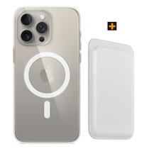 Capinha Capa MagSafe + Carteira Magsafe Compatível iPhone 15 / 15 Pro / 15 Pro Max e Plus
