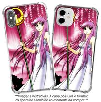 Capinha Capa para celular Motorola Moto E20 E22 E32 E40 Edge 30 Edge 30 Pro Cavaleiros do Zodiaco Athena CDZ8