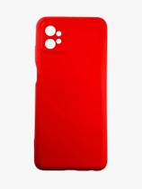 Capinha Capa Silicone Veludo Vermelha Para Motorola Moto G32