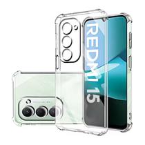 Capinha Capa Transparente Para Redmi 15 + Película Hidrogel