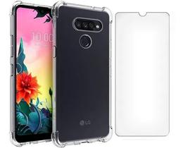 Capinha Capa Transparente + Película Vidro 3D Para LG K50