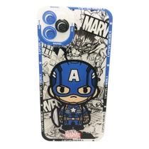 Capinha Capitão America Marvel Celular iPhone 13 Pro Max